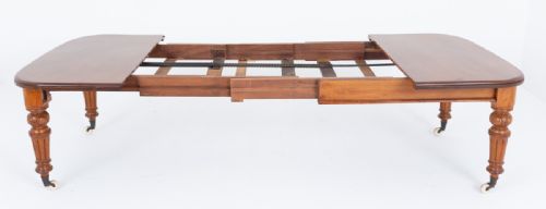 BLONDE OAK VICTORIAN EXTENDING DINING TABLE - ADDITIONAL PHOTO 5