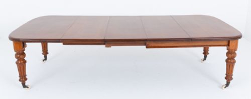 BLONDE OAK VICTORIAN EXTENDING DINING TABLE - ADDITIONAL PHOTO 6