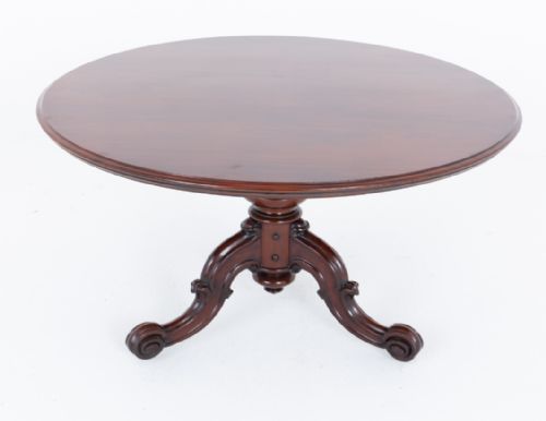 Quality Victorian Mahogany Circular Dining Table
