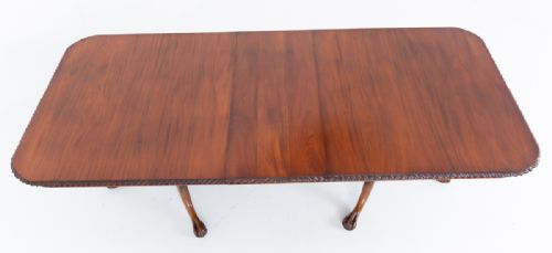 REGENCY REVIVAL MAHOGANY PEDESTAL DINING TABLE - ADDITIONAL PHOTO 9