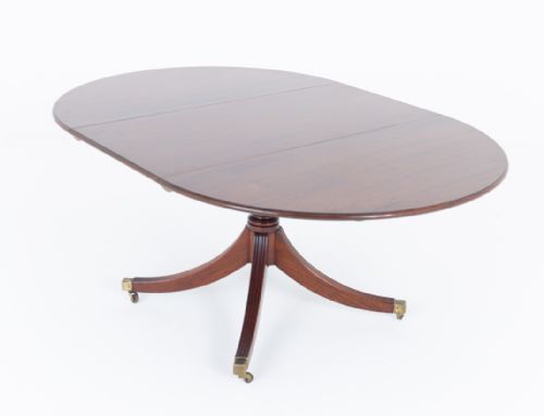 REGENCY REVIVAL MAHOGANY DINING TABLE