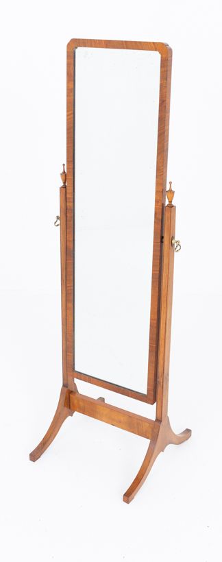 ELEGANT WALNUT CHEVAL MIRROR