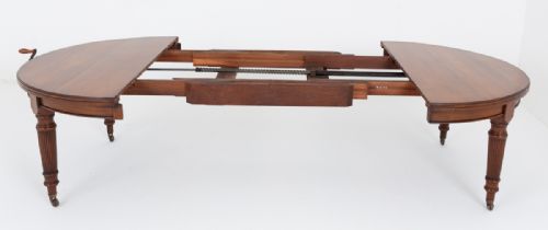 WALNUT 3 LEAF EXTENDING DINING TABLE - ADDITIONAL PHOTO 5