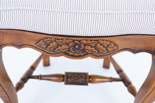 fig 2. Set of 10 French Oak Ladder Back Dining Chairs