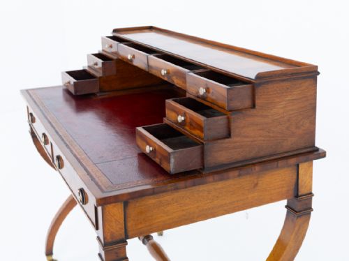 MAHOGANY REGENCY STYLE BONHEUR DU JOUR - ADDITIONAL PHOTO 3