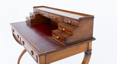 MAHOGANY REGENCY STYLE BONHEUR DU JOUR - ADDITIONAL PHOTO 10
