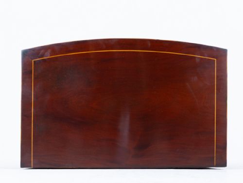 REGENCY MAHOGANY BOW CHEST OF DRAWERS - ADDITIONAL PHOTO 6