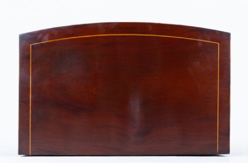 REGENCY MAHOGANY BOW CHEST OF DRAWERS - ADDITIONAL PHOTO 7