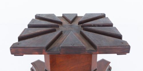 WILLIAM IV STYLE MAHOGANY EXPANDING DINING TABLE - ADDITIONAL PHOTO 4
