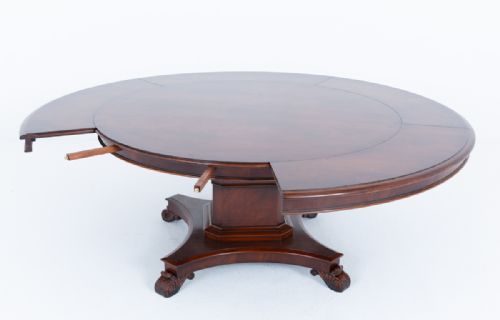 WILLIAM IV STYLE MAHOGANY EXPANDING DINING TABLE - ADDITIONAL PHOTO 8