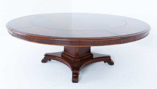 WILLIAM IV STYLE MAHOGANY EXPANDING DINING TABLE