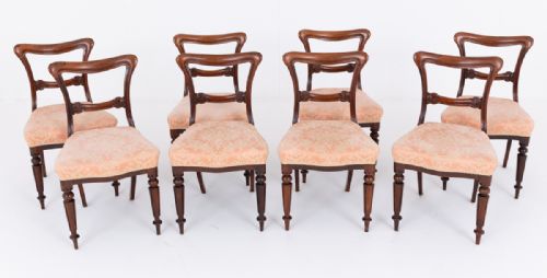GOOD SET OF 8 WILLIAM IV MAHOGANY DINING CHAIRS - ADDITIONAL PHOTO 2