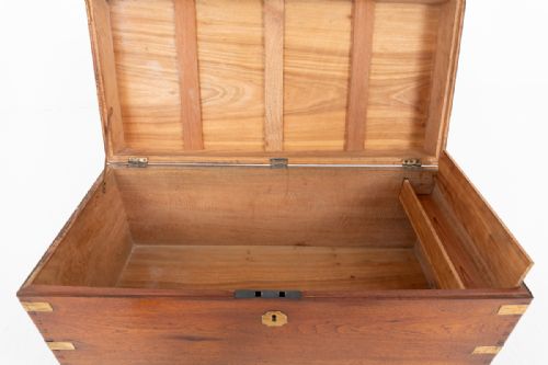 CAMPHOR WOOD MILITARY CAMPAIGN TRUNK - ADDITIONAL PHOTO 3