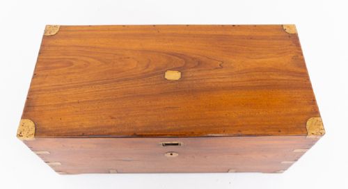 CAMPHOR WOOD MILITARY CAMPAIGN TRUNK - ADDITIONAL PHOTO 6