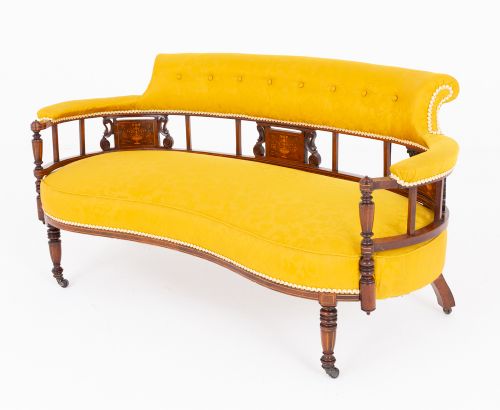 Elegant Rosewood Settee