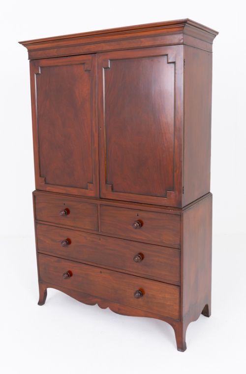 REGENCY MAHOGANY LINEN PRESS