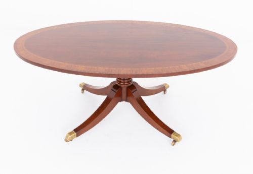 Mahogany Oval Coffee Table
