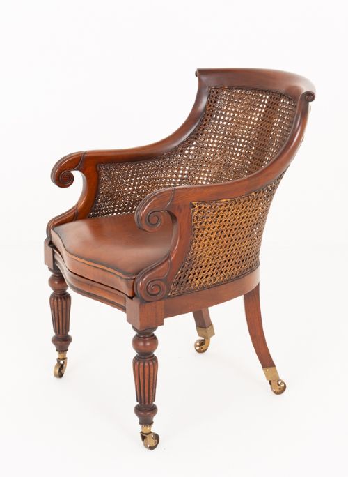 Regency Revival Mahogany Desk Chair
