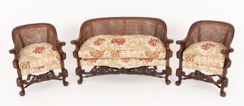 Impressive Carolean Style Bergere Suite