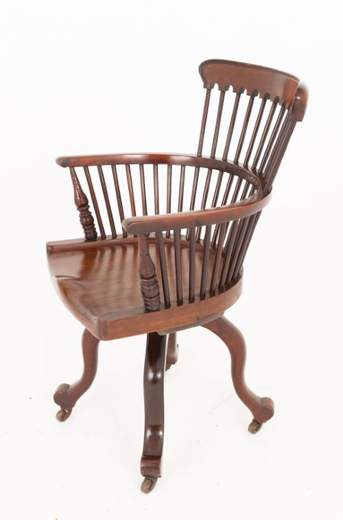 Victorian Mahogany Office / Desk Chair