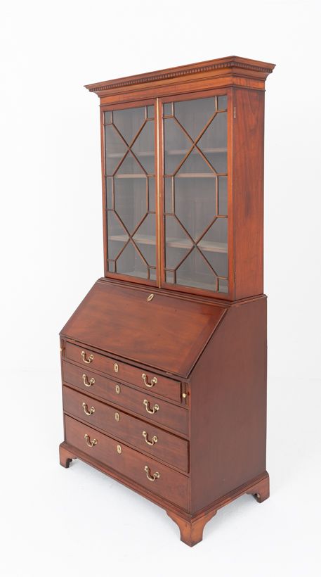 Georgian Mahogany Bureau Bookcase