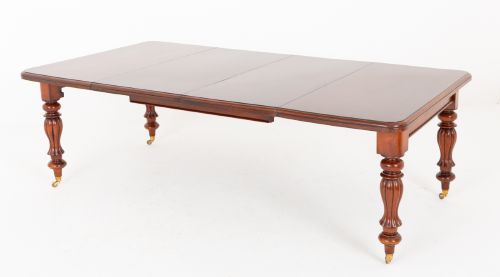 Victorian Mahogany 2 Leaf Extending Dining Table