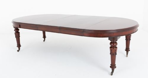 William IV Circular Mahogany Extending Dining Table