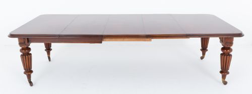 William IV Mahogany 3 Leaf Extending Dining Table