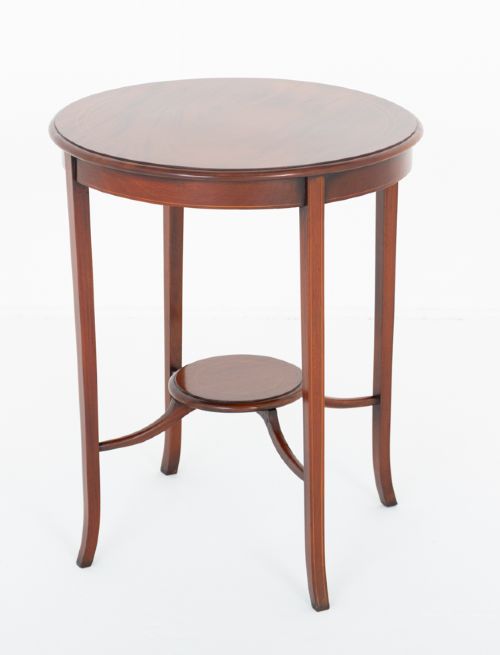 Mahogany Circular Occasional Table