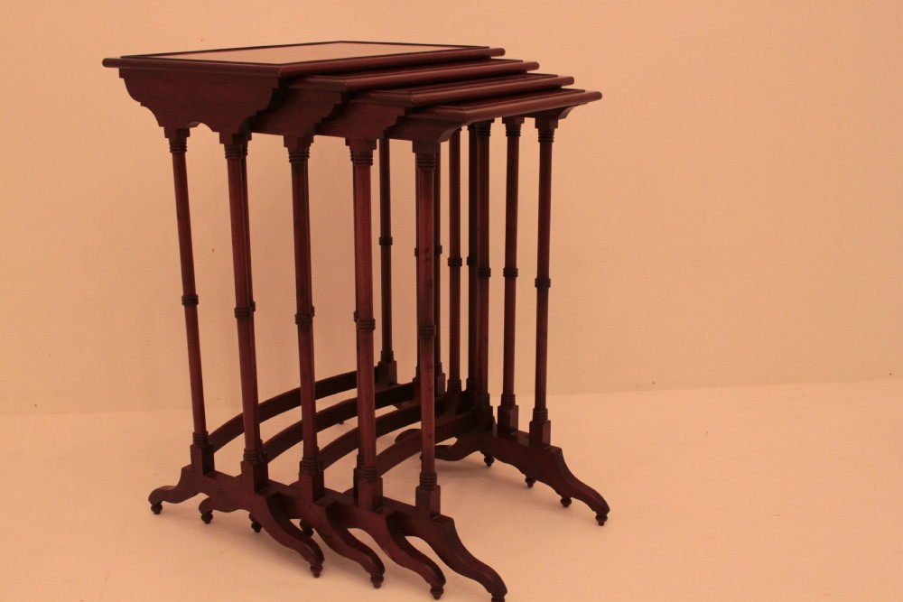 Nest of Mahogany Tables
