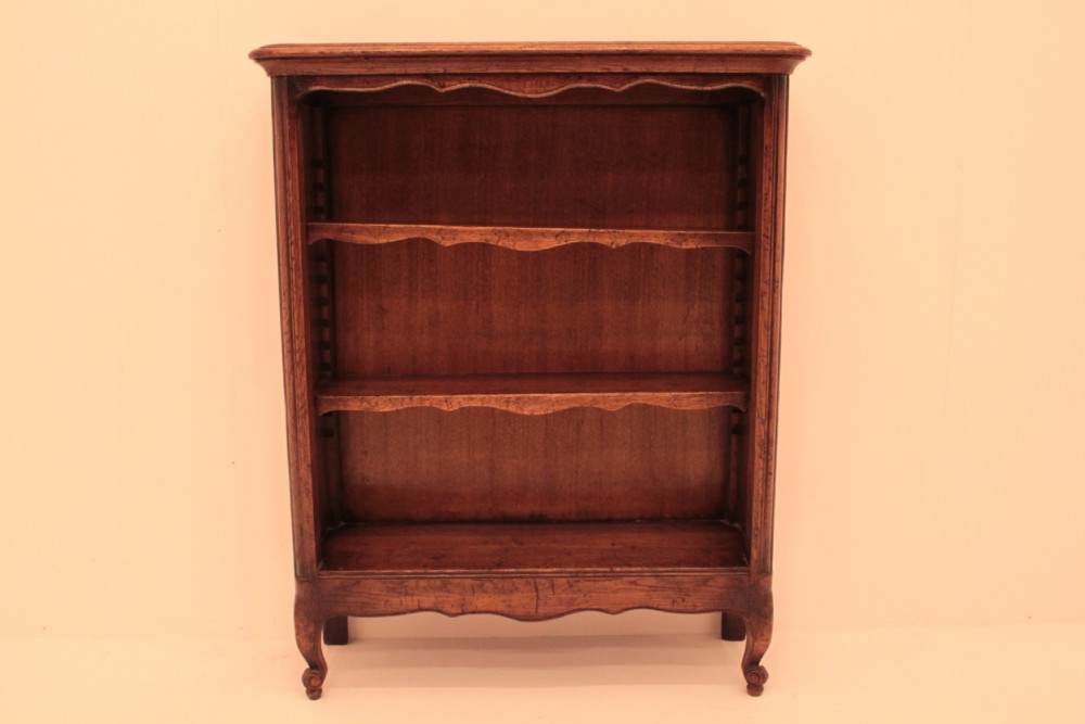 Small Oak Open French Bookcase