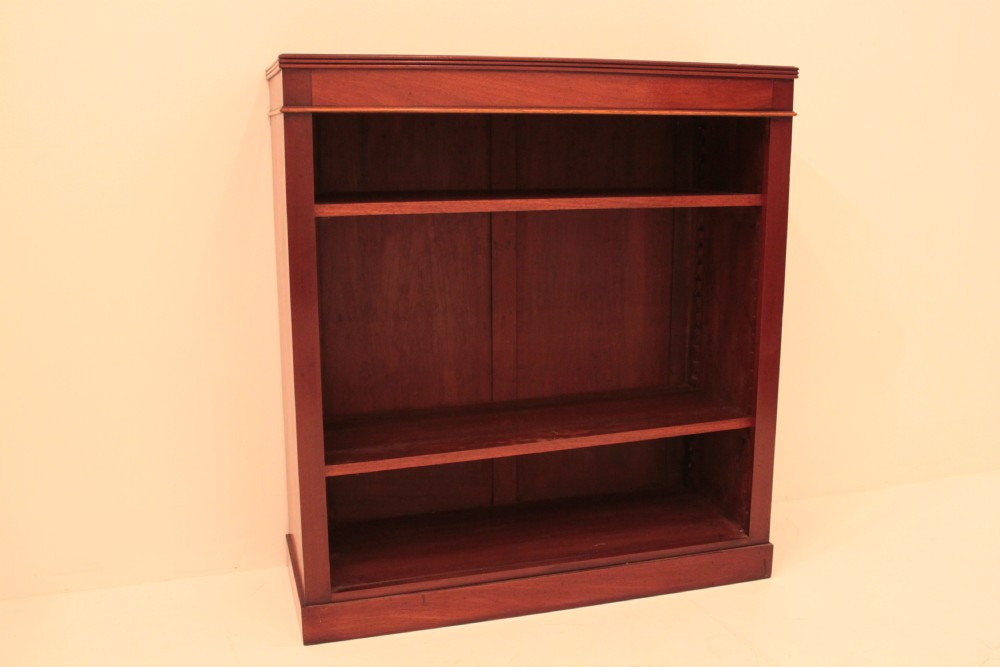 Mahogany Open Bookcase