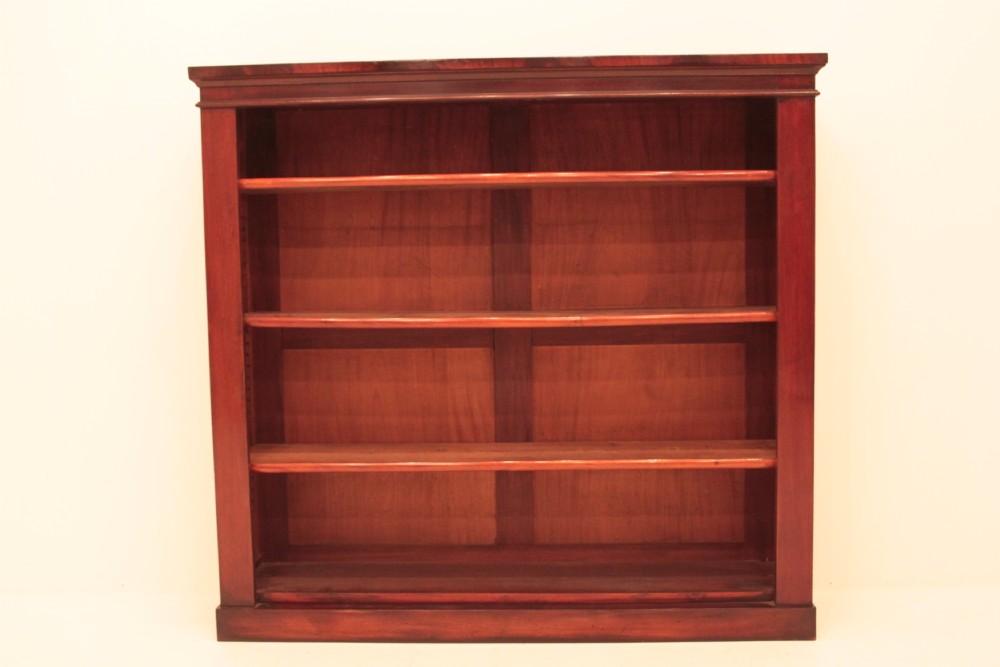 Victorian Mahogany Open Bookcase