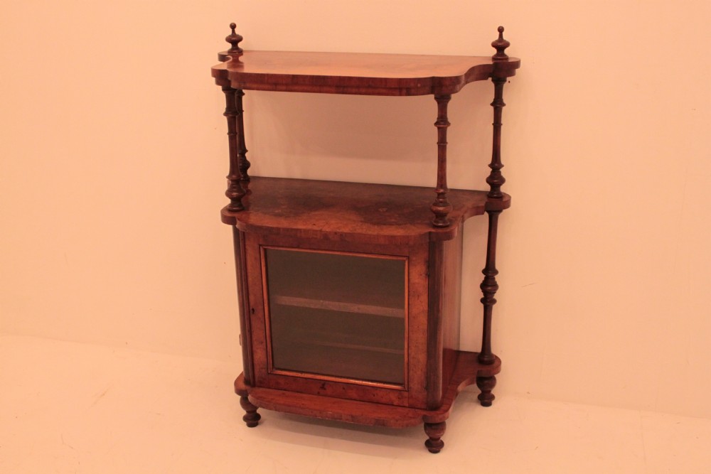 Victorian Burr Walnut What Not