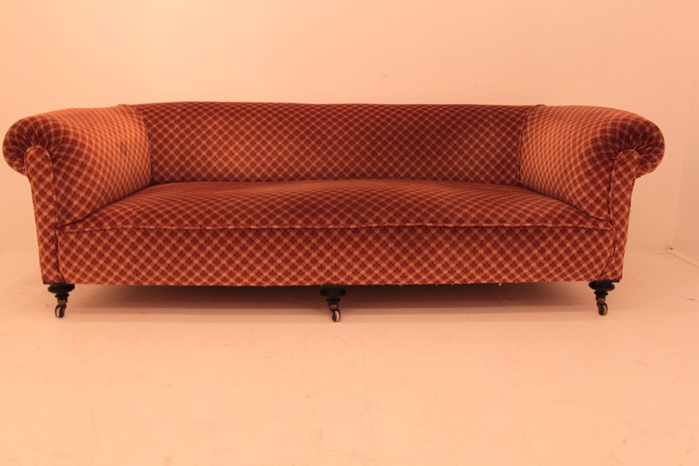 An unusually Large Victorian Chesterfield Sofa
