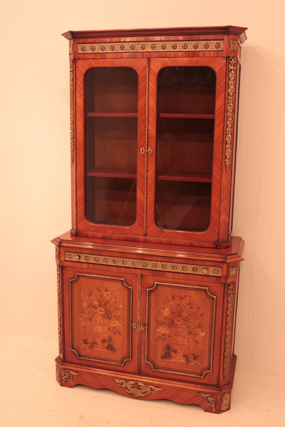 French style Kingwood 2 door Bookcase