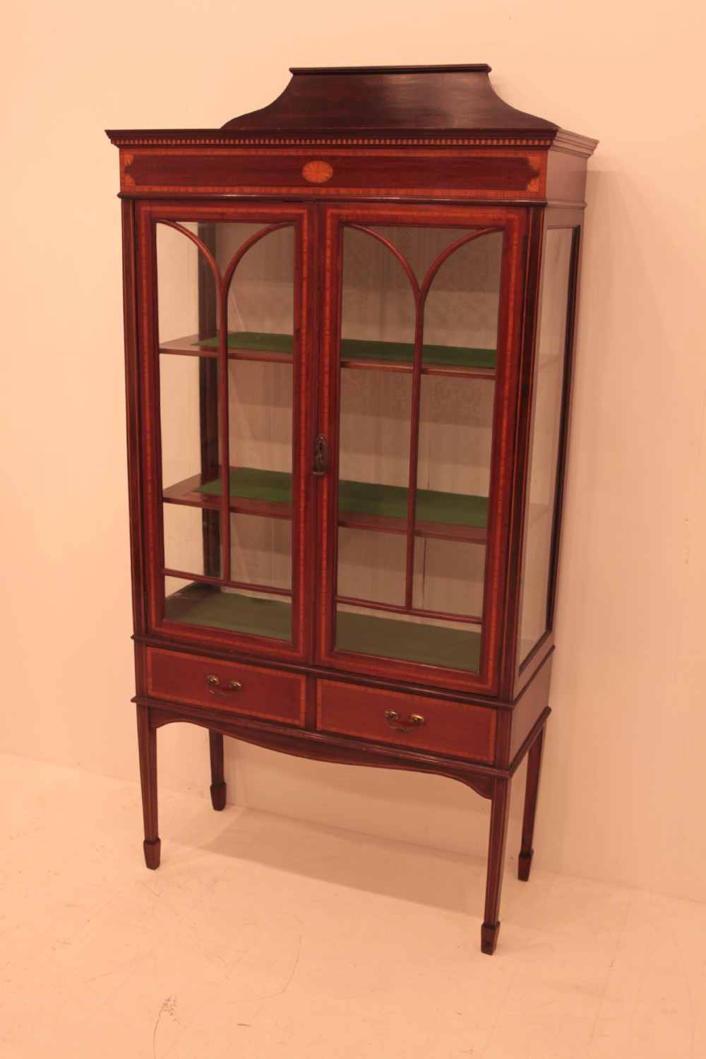 Edwardian Mahogany Display Cabinet