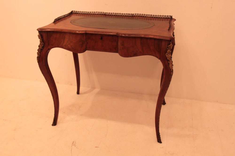 Victorian French Walnut Ladies Writing Table
