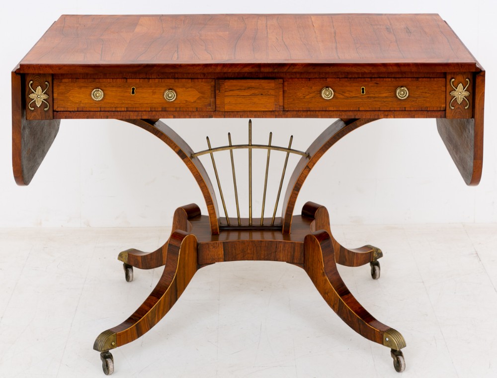 Superb Regency Rosewood Sofa table