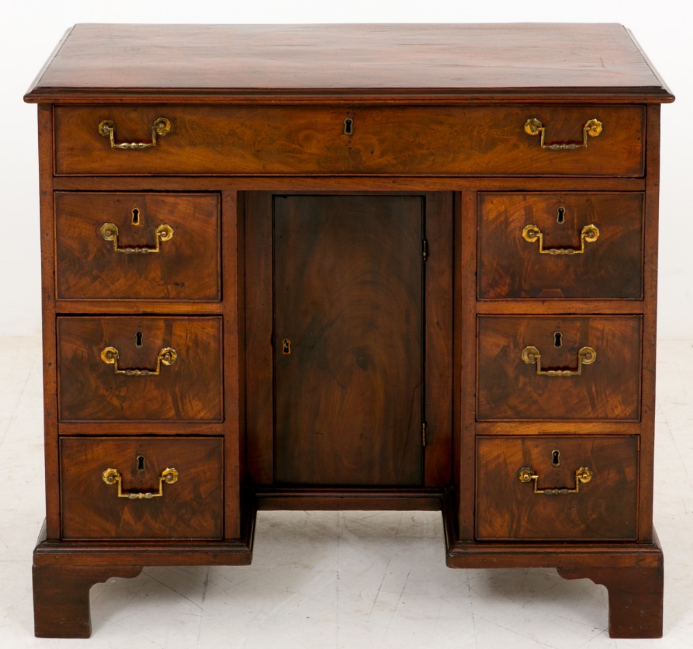 George II Mahogany Kneehole Desk
