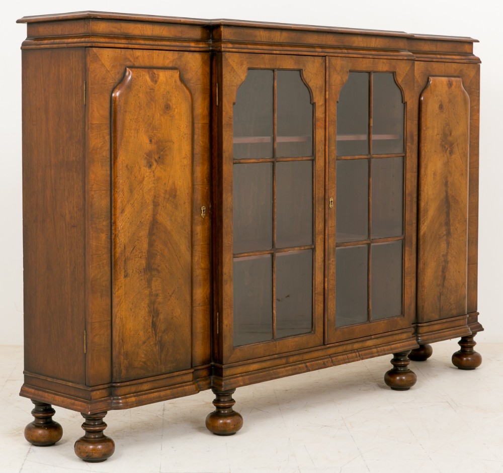 Walnut William and Mary Style side cabinet