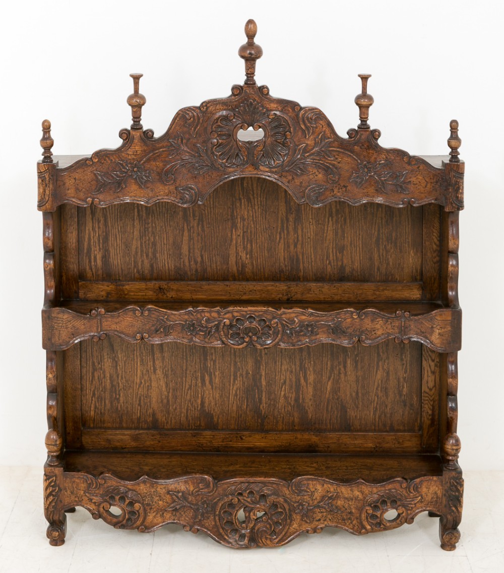 French Carved Oak Bread Rack
