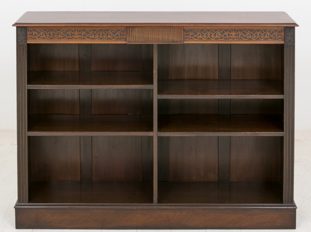 Mahogany 19th Century Open Bookcase