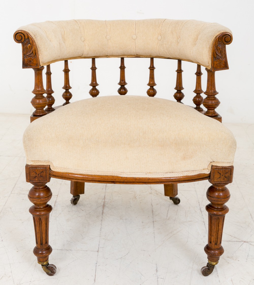 Victorian Oak Desk Chair