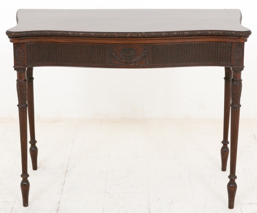 Mahogany Adams Style Card Table