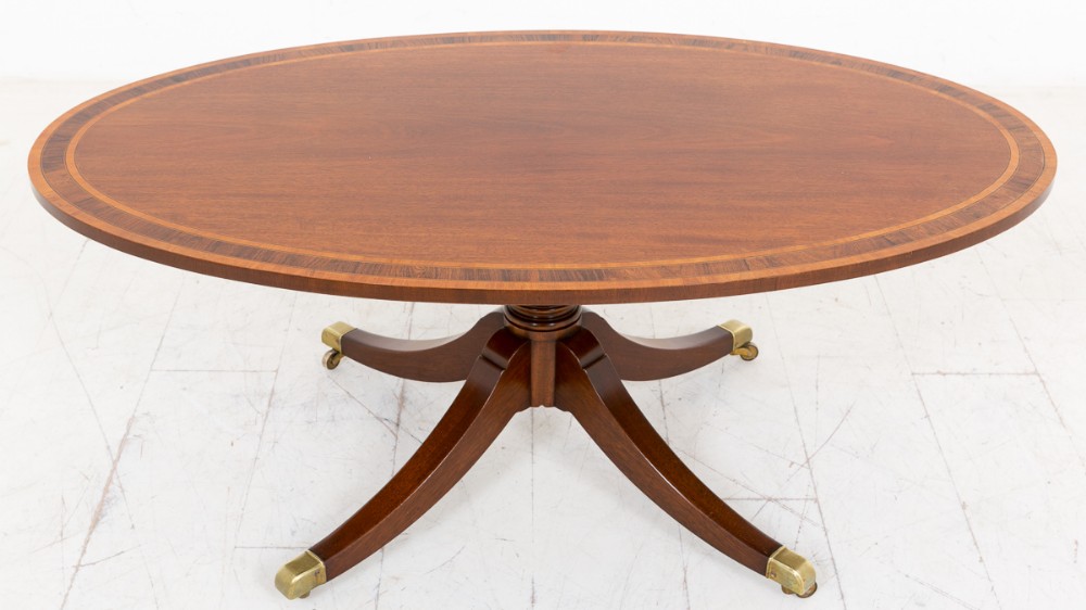 Mahogany Oval Coffee Table