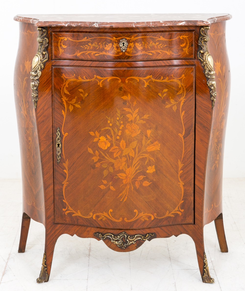 French Marquetry Side Cabinet