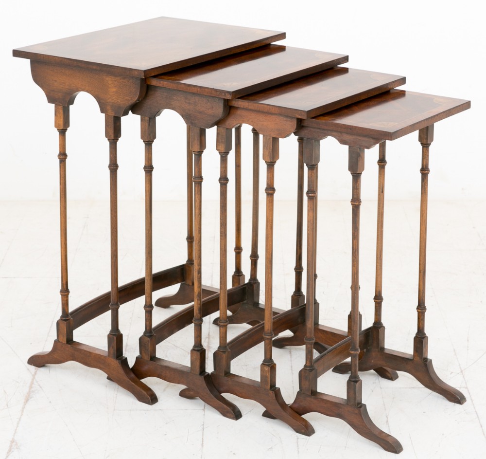 Mahogany Nest of 4 Tables