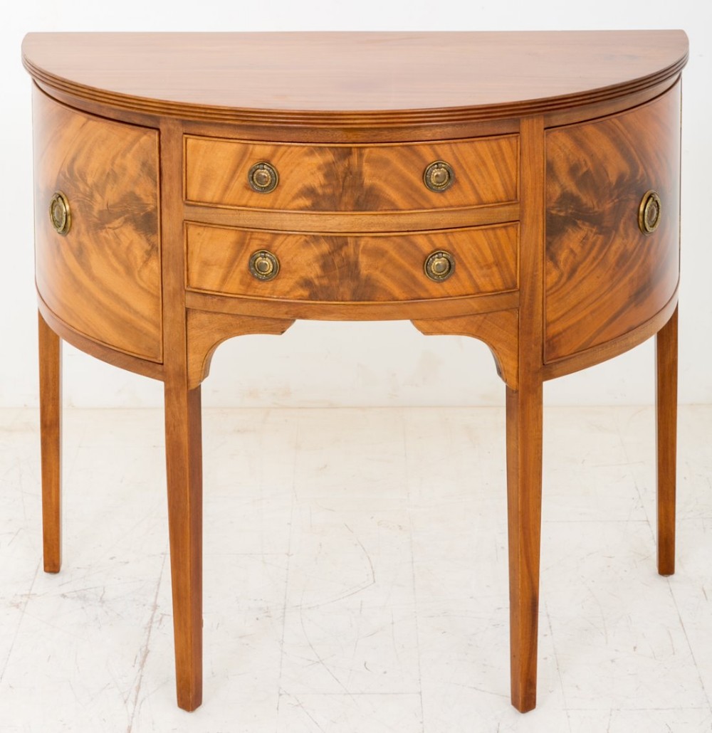 Mahogany Demi Lune Sideboard