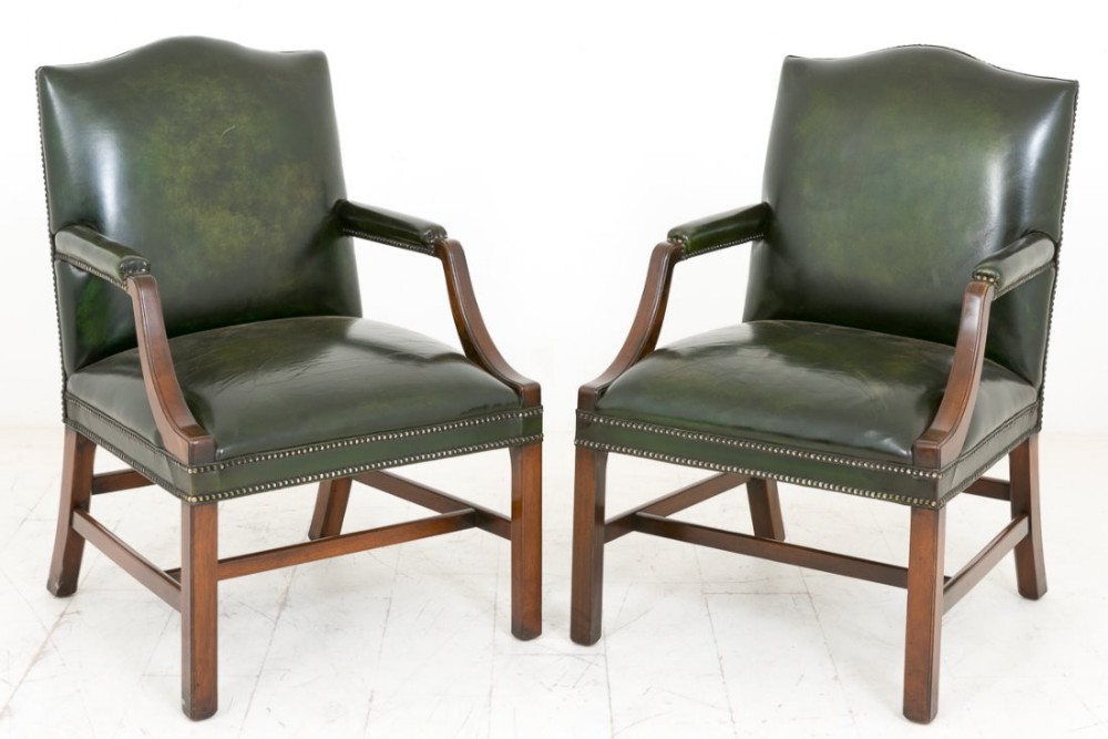 Pair of Mahogany Gainsborough Chairs